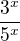 $\frac{3^x}{5^x}$