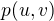 $p(u,v)$