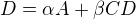 $D=\alpha A+\beta CD$