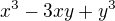 kopírovat do textarea $x^3-3xy+y^3$