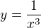$y=\frac{1}{x^3}$