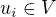 $u_i\in V$