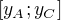 $[y_A;y_C]$