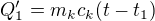 $Q^\prime_1=m_kc_k(t-t_1)$