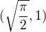 $ (\sqrt{\frac{\pi }{2}},1) $