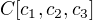 $C[c_1,c_2,c_3]$