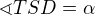 $\sphericalangle TSD=\alpha $