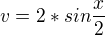 kopírovat do textarea $v=2*sin\frac{x}{2}$