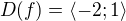 $D(f)=\langle-2; 1\rangle$