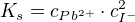 kopírovat do textarea $K_{s}=c_{Pb^{2+}}\cdot {c}_{I^{-}}^{2}$