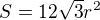 $S=12\sqrt{3}r^{2}$