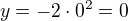 $y=-2\cdot0^2=0$