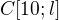 $C[10;l]$