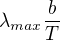 $\lambda _{max}\frac{b}{T}$