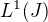 $L^1(J)$
