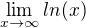 kopírovat do textarea $\lim_{x\to\infty } ln (x)$