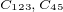 $_{C_{123},\,C_{45}}$