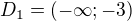 $D_1=\left(-\infty;-3\right)$