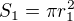 $S_{1}=\pi r^{2}_{1}$