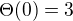 $\Theta(0)=3$