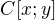 $C[x;y]$