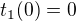 kopírovat do textarea $t_{1}(0)=0$
