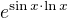 $e^{\sin x\cdot \ln x}$