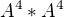 $A^{4}*A^{4}$