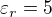 $\varepsilon _{r}=5$