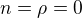 $n = \rho = 0$