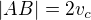 $|AB|=2v_c$