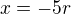 kopírovat do textarea $x=-5r$