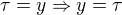 kopírovat do textarea $\tau = y \Rightarrow y = \tau$
