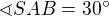 $\sphericalangle SAB=30^\circ $