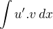 $\int u'.v\,dx$