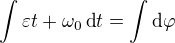 kopírovat do textarea $\int \varepsilon t+\omega _0\,\text dt=\int \text d\varphi $