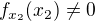 kopírovat do textarea $f_{x_2}(x_2) \not = 0$