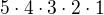 kopírovat do textarea $5\cdot4\cdot3\cdot2\cdot1$