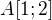 $A[1;2]$