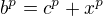 $b^p=c^p+x^p$