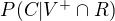 $P(C|V^{+}\cap R)$