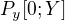 $P_y[0;Y]$