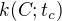 $k(C; t_c)$