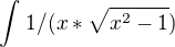 kopírovat do textarea $\int_{}^{}1/(x*\sqrt{x^2-1})$