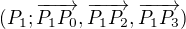 $(P_1;\overrightarrow{P_1P_0},\overrightarrow{P_1P_2},\overrightarrow{P_1P_3})$
