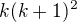 $k(k+1)^2$