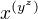 $x^{(y^z)}$