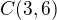 $C(3,6)$