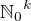 ${\mathbb{N}_0}^k$
