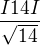 $\frac{I14I}{\sqrt{14}}$